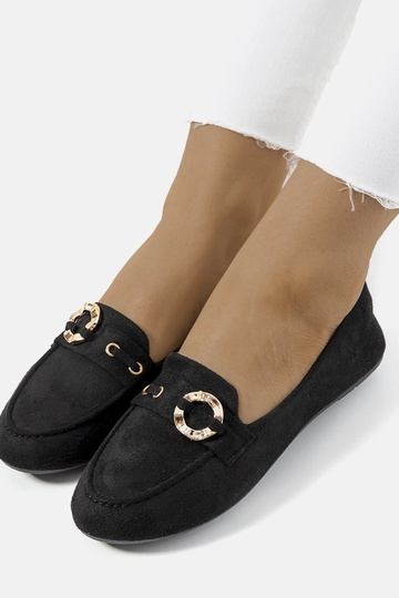 Sorte Leila loafers til kvinder 2