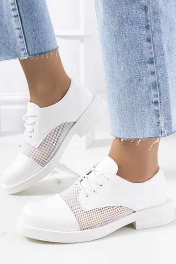 Weiße Damen Halbschuhe,...