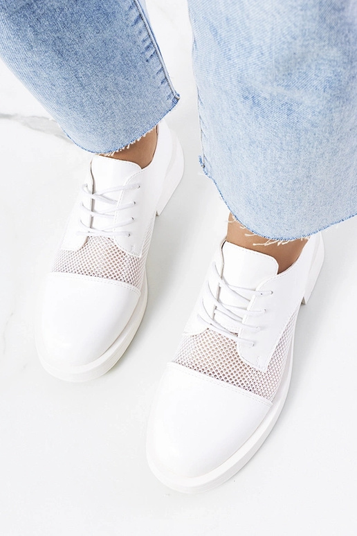 Mocassins blancs pour femmes, « Huard »