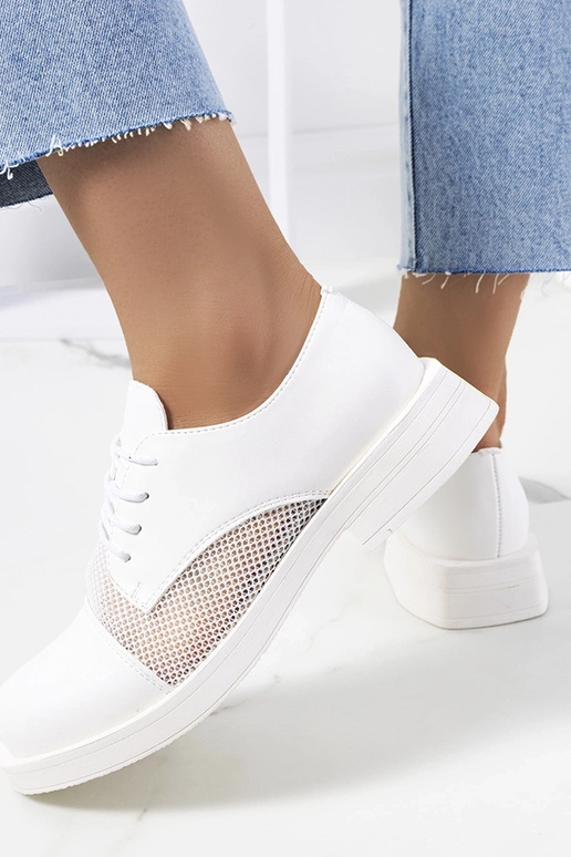 Witte dames instappers, „Huard" Witte dames instappers, „Huard"