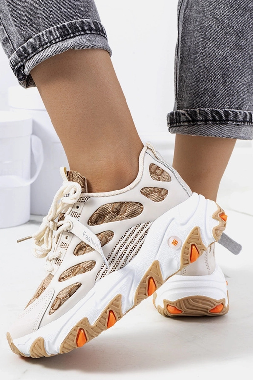 Baskets femme Melsen beiges Baskets femme Melsen beiges