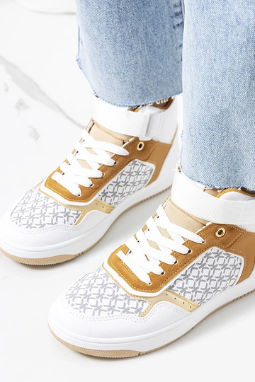 Baskets montantes blanches...