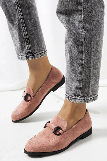 Rosa Stiefeletten aus Leder... 2
