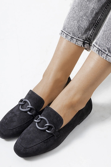 Schwarze Dante-Schuhe aus Leder