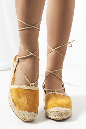 Gianne – Braune Espadrilles zum Schnüren