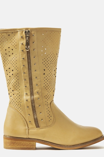 Zaina Beige Kinderstiefeletten