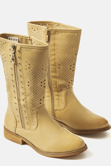 Zaina Beige børnestøvler 2