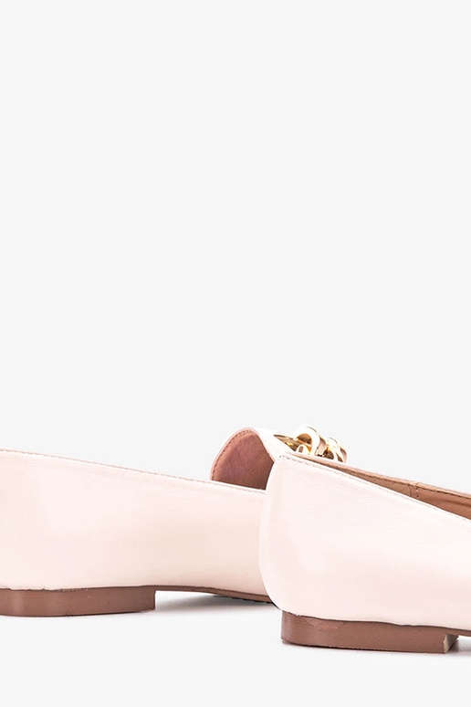 Beige Segarra-Loafer mit Ketten Beige Segarra-Loafer mit Ketten