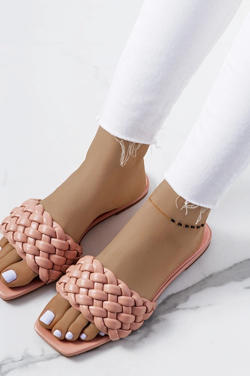 Sandales plates roses D'Adda