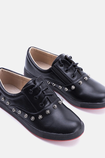Baskets noires pour enfants Milla 2
