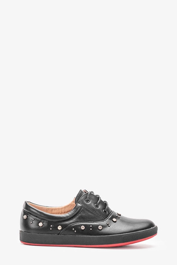 Rinna sorte børnesneakers