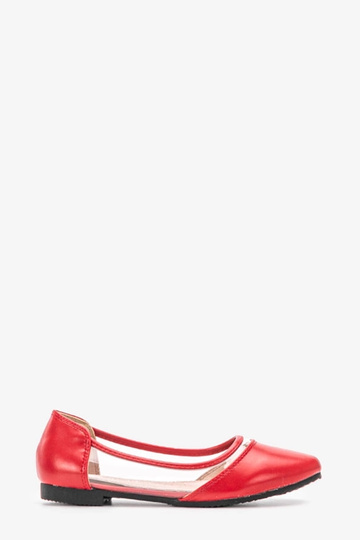 Ballerines Juva rouges semi-transparentes 2