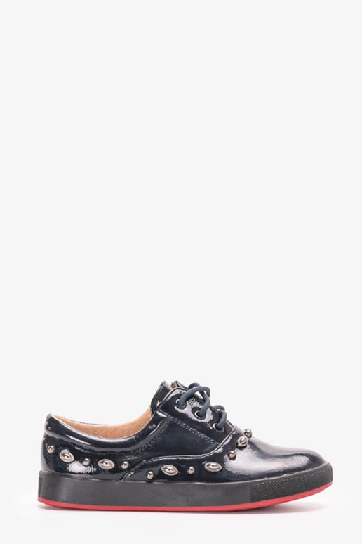 Baskets enfant Fatna en cuir verni... Baskets enfant Fatna en cuir verni...