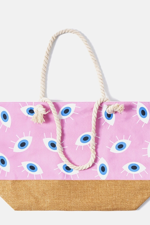 Sac de plage rose Elsina