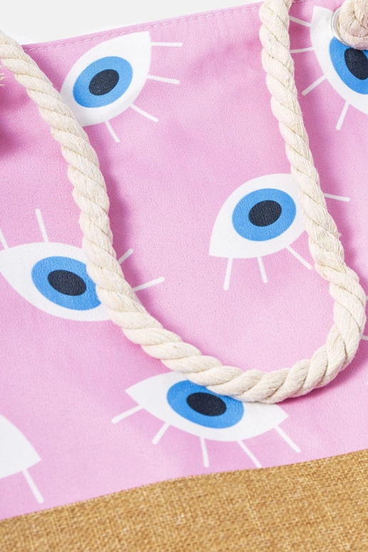 Sac de plage rose Elsina