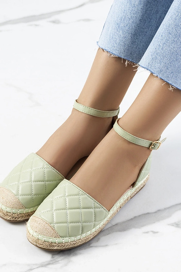 Espadrilles vertes Faiza 2