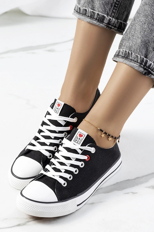 Sorte klassiske damesneakers Kolind Sorte klassiske damesneakers Kolind