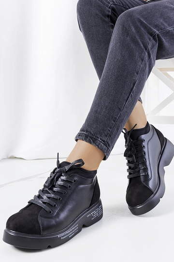 Sorte højsålede sneakers Ambly 2