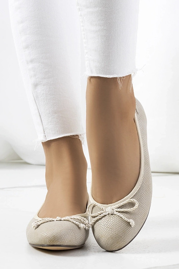 Beige dameballetlejligheder Villers