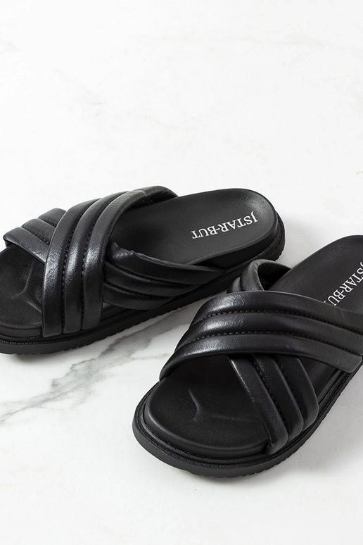 Sorte Daintree Platform flip-flops