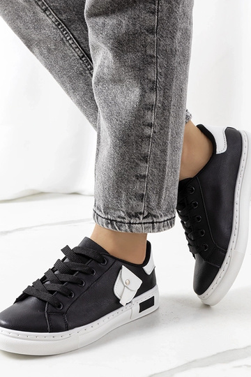 Baskets de sport noires pour femmes, « Frame »