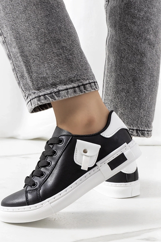 Zwarte dames sportschoenen, „Frame"