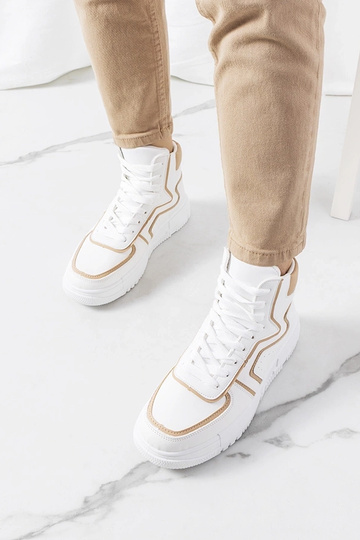 Baskets montantes Roseda blanches 2