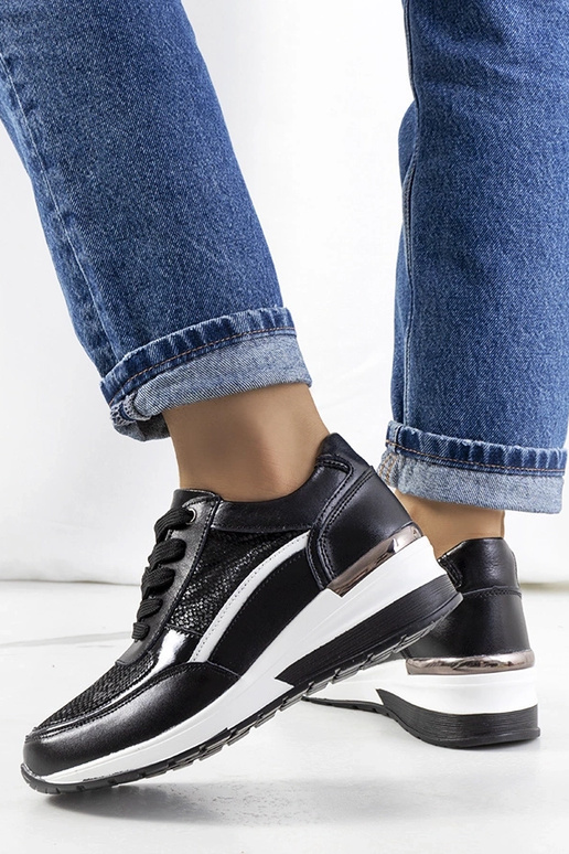 Baskets en cuir Veloso noires Baskets en cuir Veloso noires