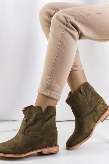 Bottines vertes à semelle...