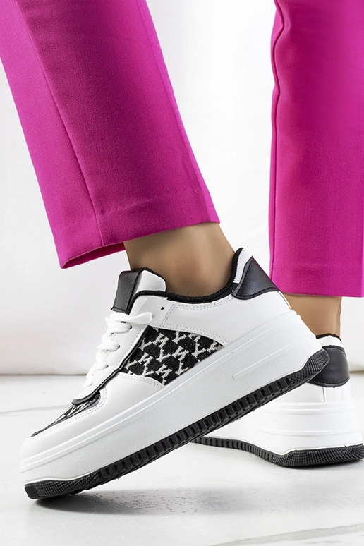 Weiße Sneakers mit hoher Sohle Valpara Weiße Sneakers mit hoher Sohle Valpara