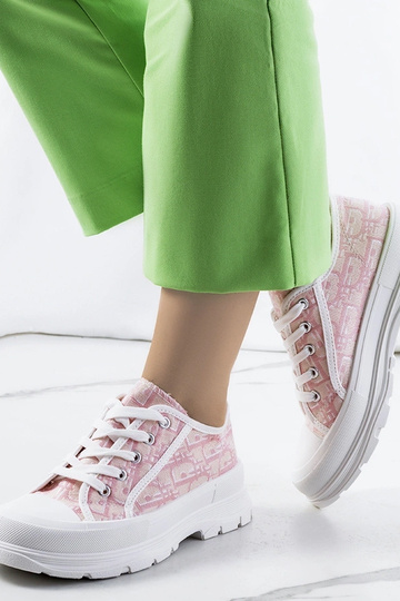 Pink Valida Platform Sneakers