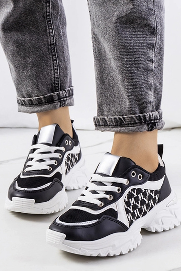 Sort og hvid Florival damesneakers