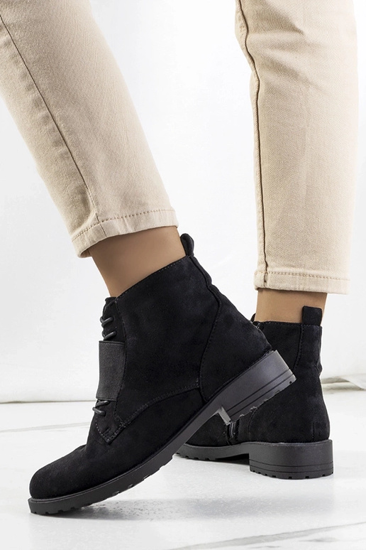 Schwarze Manoella-Stiefeletten Schwarze Manoella-Stiefeletten