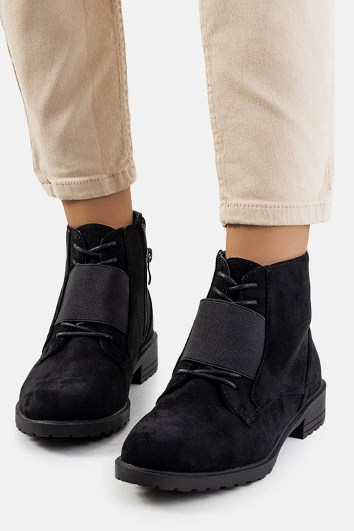 Schwarze Manoella-Stiefeletten Schwarze Manoella-Stiefeletten