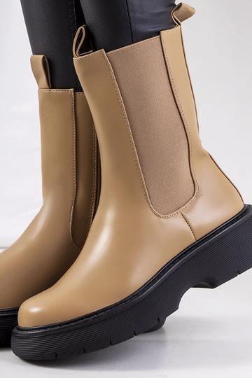 Beige Willsden-Kampfstiefel