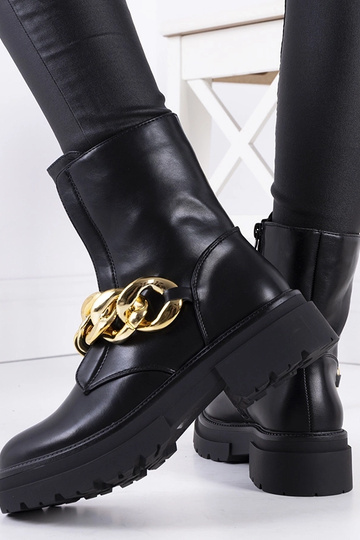 Zwarte synthetische suede...