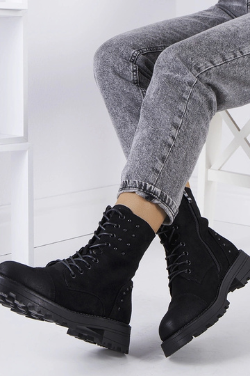 Zwarte eco-suède...