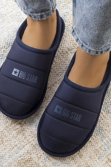 Chaussons isolants bleu marine pour femmes KK274601