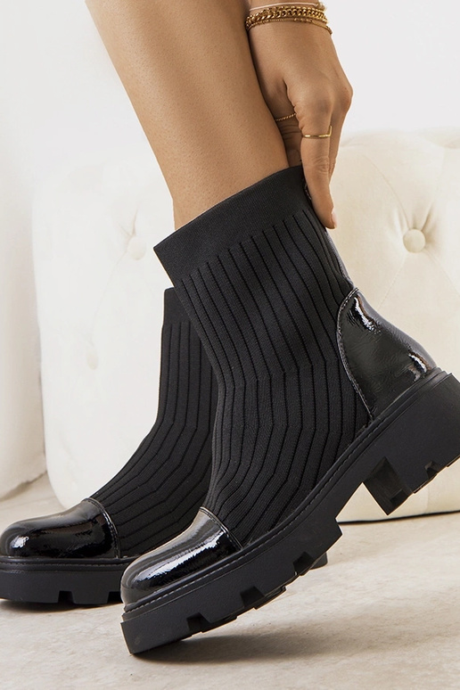 Bottines noires à tige élastique Edelmi Bottines noires à tige élastique Edelmi