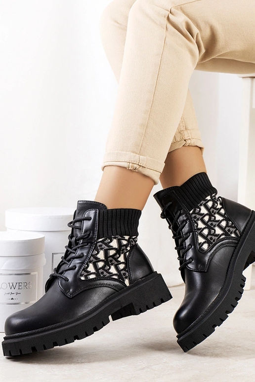 Bottines noires à tige élastique Giganti Bottines noires à tige élastique Giganti