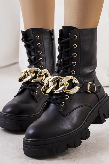 Schwarze Laboy-Stiefeletten...