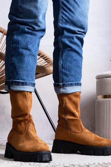 Brune Conco Platformstøvler 2