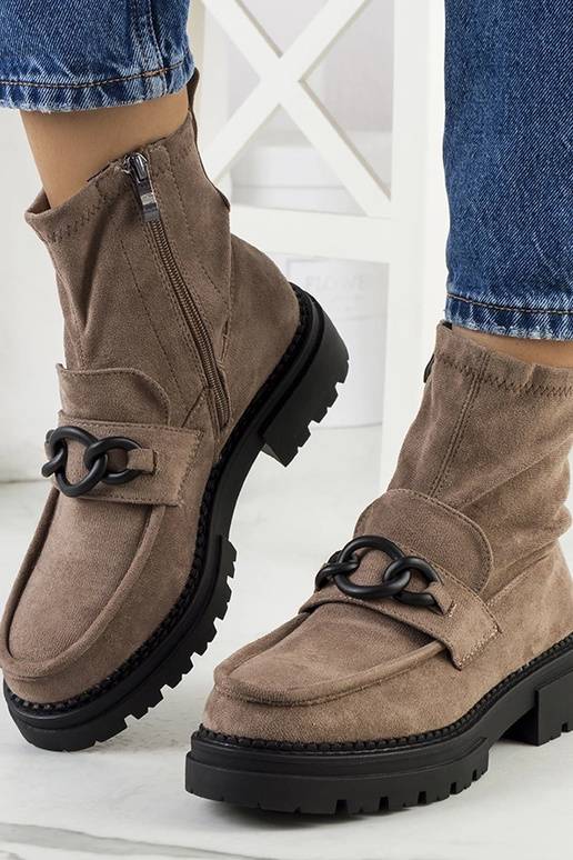 Bottines marron, « Fannia »