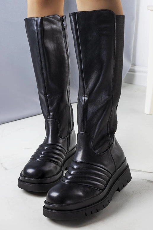 Schwarze Calliope-Stiefel Schwarze Calliope-Stiefel