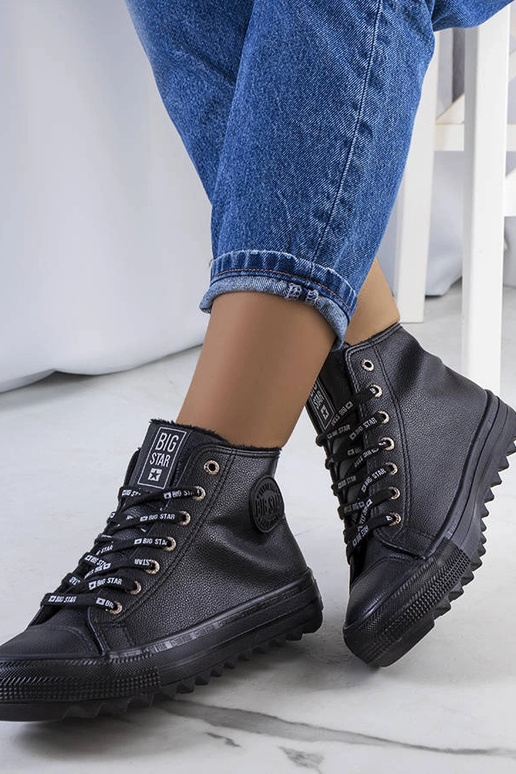 Sorte isolerede sneakers Big Star...