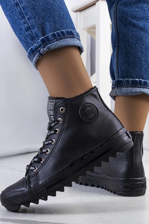 Sorte isolerede sneakers Big Star...