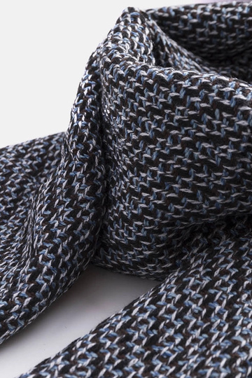 Écharpe Aria noire et bleue 2