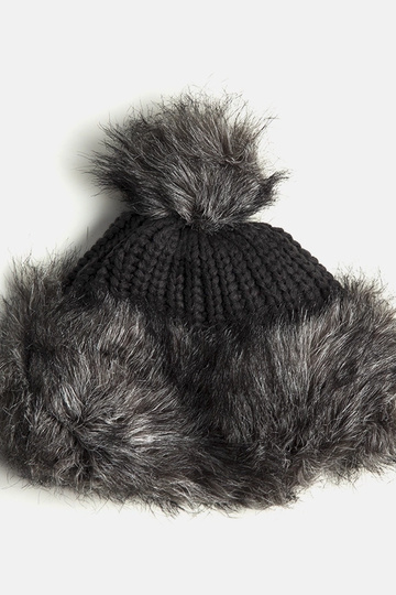 Leola Grå Pompom Hat