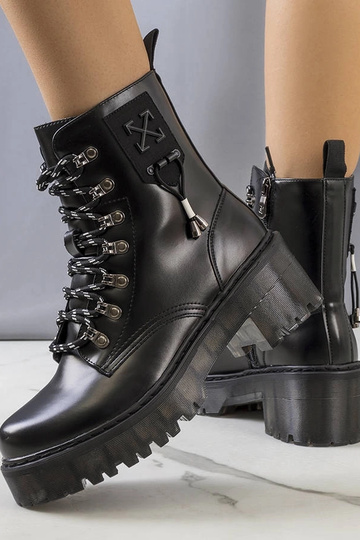 Schwarze Stiefeletten mit... 2