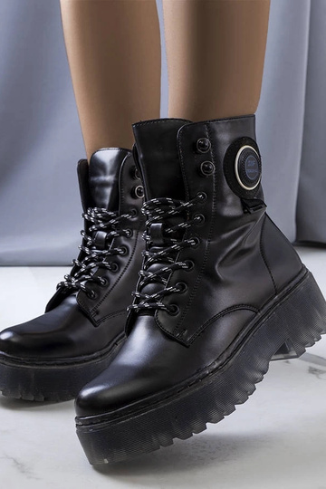 Schwarze Laureano Stiefeletten für Damen